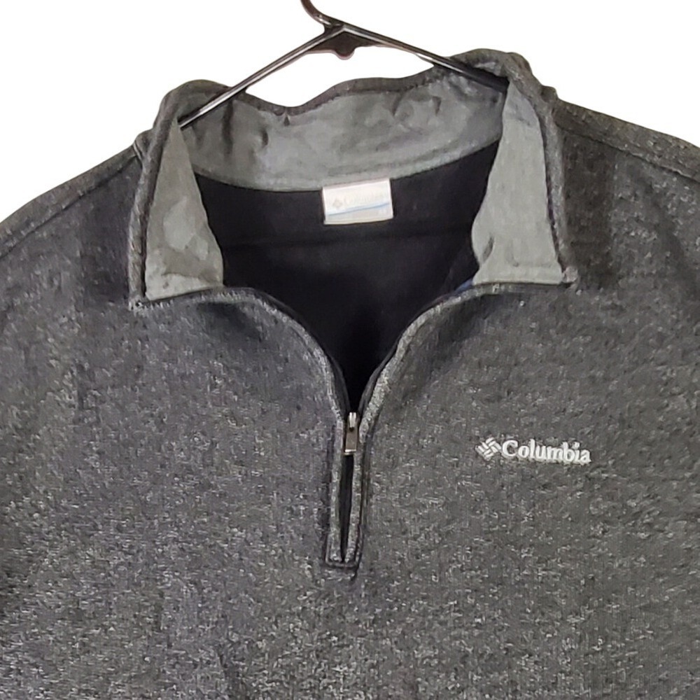 Columbia Mens Gray Heather Quarter Zip Pullover Sweater Mock‎ Neck 3X AS1534